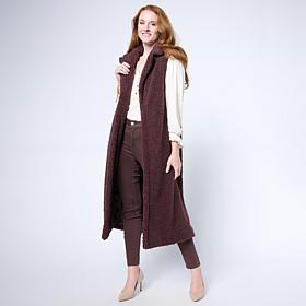 "As Is" G by Giuliana Black Label Teddy Vest