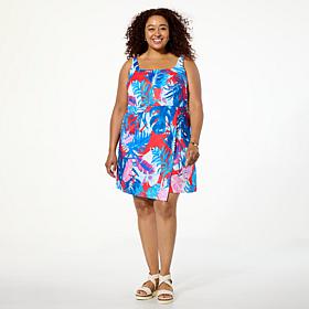 "As Is" G by Giuliana Court to Resort Printed Woven Sleeveless Dress