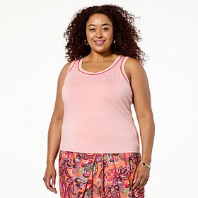 "As Is" G by Giuliana EcoLuxe Tank Top with Contrast Stitching