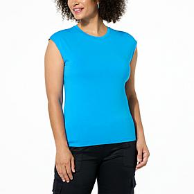 "As Is" G by Giuliana Embellished Wide Shoulder Tank