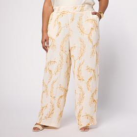 "As Is" G by Giuliana Embroidered Cropped Pant