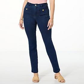 "As Is" G by Giuliana G-Soft Denim Straight Leg Jean