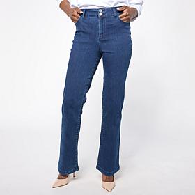 "As Is" G by Giuliana G5 Stretch Denim Skinny Flared Leg Jean