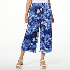 "As Is" G by Giuliana High-Waist Aria Mesh Knit Wide Leg Pull-On Pant