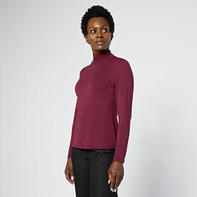 "As Is" G by Giuliana Long Sleeve Mini Mock Neck Top