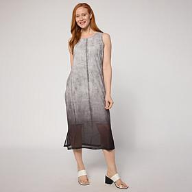 "As Is" G by Giuliana Make Believe Denim Mesh Midi Dress