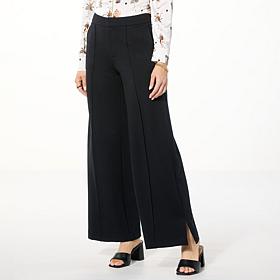 "As Is" G by Giuliana Ponte Knit Wide Leg Trouser
