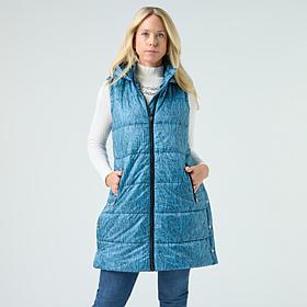 "As Is" G by Giuliana Printed Puffer Vest