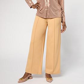 "As Is" G by Giuliana Siena Knit High Waisted Wide Leg Pant