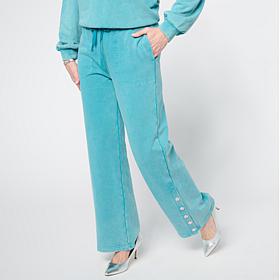 "As Is" G by Giuliana Sun-Kissed Terry Pant with Snap Detail