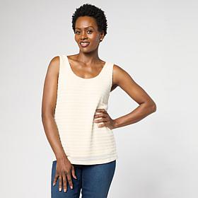 "As Is" G by Giuliana Textured Knit Tank