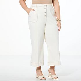 "As Is" GREY by Jhoan Sebastian Grey Knit Denim Crop Capsule Pant
