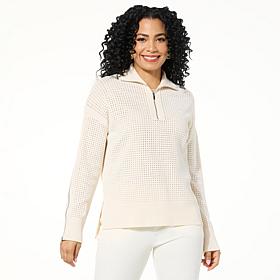 "As Is" GREY by Jhoan Sebastian Grey Quarter Zip Pullover Sweater