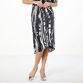 "As Is" GREY by Jhoan Sebastian Grey Satin Twist Skirt