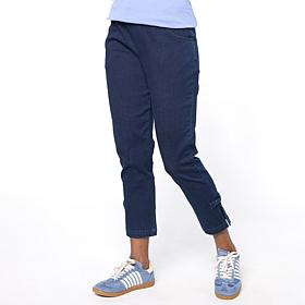 "As Is" HUE Denim Skimmer Straight Leg Pant