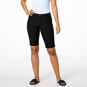 "As Is" HUE Essential Cuffed Denim Short
