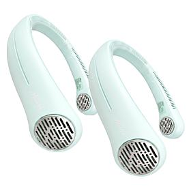 "As Is" Hunter 2-Pack Rechargeable Portable Neck Fans