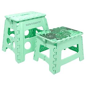 "As Is" Improvements 14.5" and 12.5" Folding Plastic Step Stools