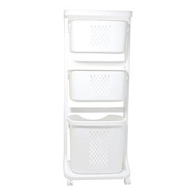 "As Is" Improvements 3-Tier Utility Basket Set with Handles