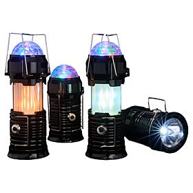 "As Is" Improvements 4-pack 4-in-1 Lanterns with Flame & Party Ligh...