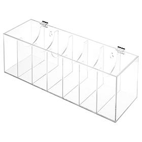 "As Is" Improvements Clear Acrylic Storage Box with Compartments