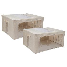"As Is" Improvements Collapsible XL Storage Bins - Set of 2