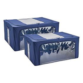 "As Is" Improvements Collapsible XL Storage Bins - Set of 2