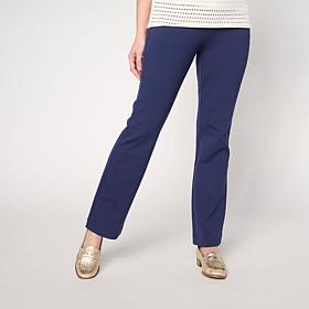 "As Is" Jaclyn Smith Ponte Knit Pull-On Bootcut Pant