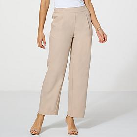 "As Is" Jaclyn Smith Straight-Leg Pull-On Pant
