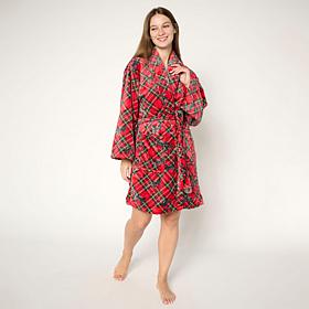 "As Is" Jeffrey Banks Printed Plush Robe
