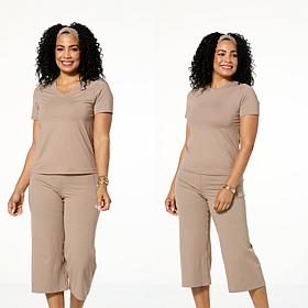 "As Is" Joy Collection Cool & Clean Two Performance Tees w/Headband 