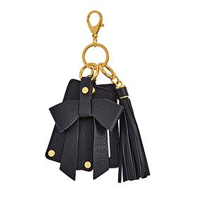 "As Is" Joy Luxe Leather Glamorous Charms 3-piece Keychain Collection