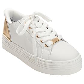 "As Is" Joy Performance Easy-On Easy-Off Leather Platform Comfort S...