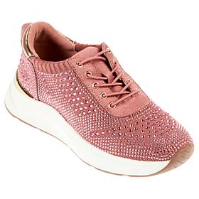 "As Is" Kenneth Cole Reaction Cindy Stretch Knit Jewel Sneaker