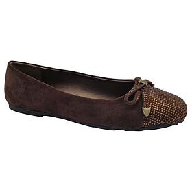 "As Is" Kenneth Cole Reaction Ellie Jeweled Cap Toe Ballet Flat
