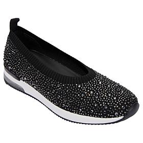 "As Is" Kenneth Cole Reaction Evaline Stretch Knit Jeweled Ballet Flat
