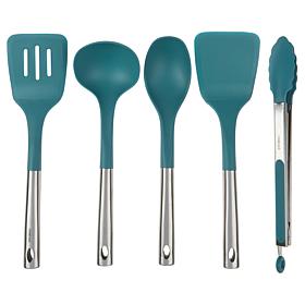 "As Is" Kitchen HQ 5-piece Stainless and Nylon Cooking Utensils