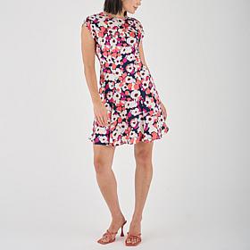 "As Is" La Joie Fit-and-Flare Paneled Dress