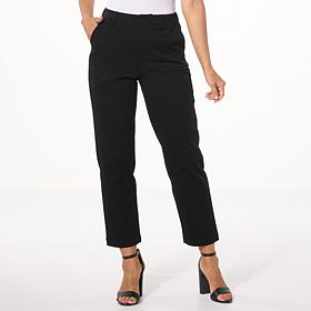 "As Is" Lacey Chabert Stretch Woven Twill Ankle Pant