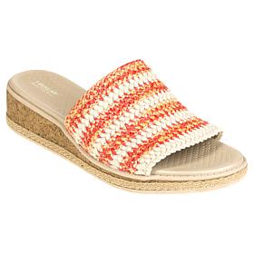 "As Is" LifeStride with Bzees Technology Breezy Stretch Raffia Sandals