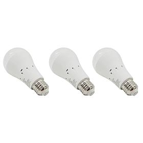"As Is" Living Glow 3-pack Multi-Socket Rechargeable LED Bulbs