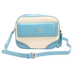 "As Is" London Fog Canvas Everyday Lightweight Crossbody Bag 