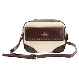 "As Is" London Fog Canvas Everyday Lightweight Crossbody Bag 