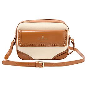"As Is" London Fog Canvas Everyday Lightweight Crossbody Bag 