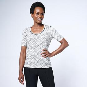 "As Is" Mark & James by Badgley Mischka Amy Short Sleeve Tee