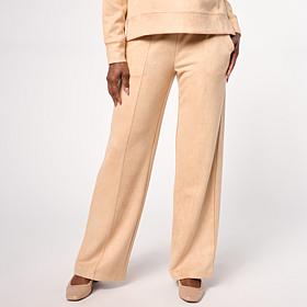 "As Is" Mark & James by Badgley Mischka Kim Wide Leg Pin Tuck Pant