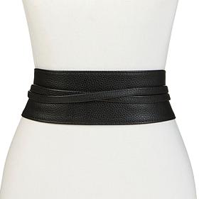 "As Is" Mark & James by Badgley Mischka Lucia Faux Leather Wrap Belt