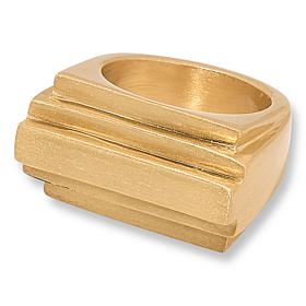 "As Is" MarlaWynne Brushed Finish Pyramid Ring