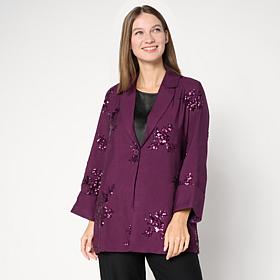 "As Is" MarlaWynne Embellished Sequin Jacket