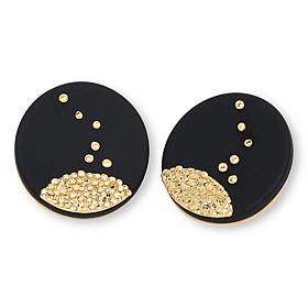 "As Is" MarlaWynne Pinpoint Metal Bead Design Stud Earrings